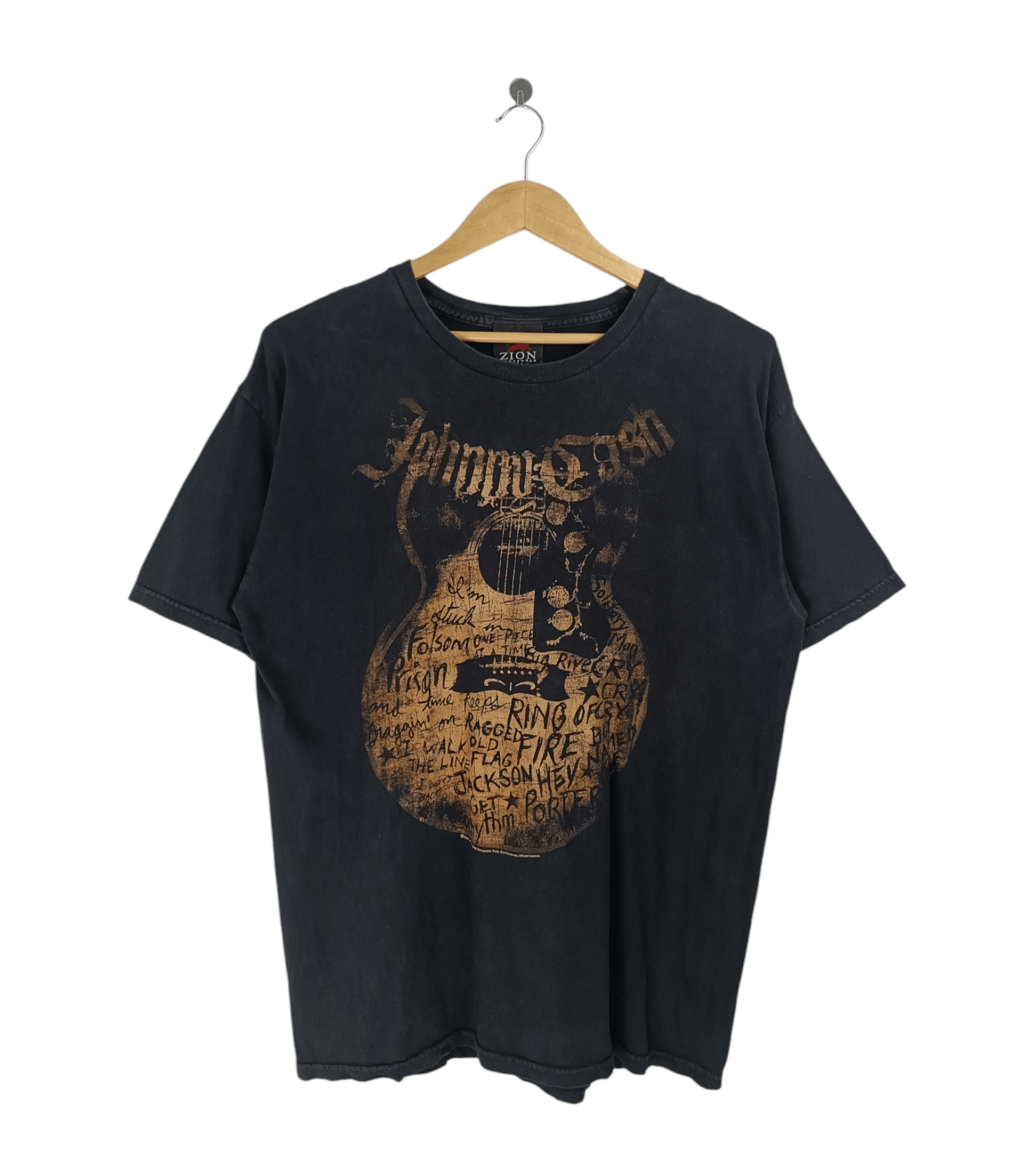 Band Tees VINTAGE '07 JOHNNY CASH GUITAR TEE dylan elvis neil young Size US L / EU 52-54 / 3 - 1 Thumbnail