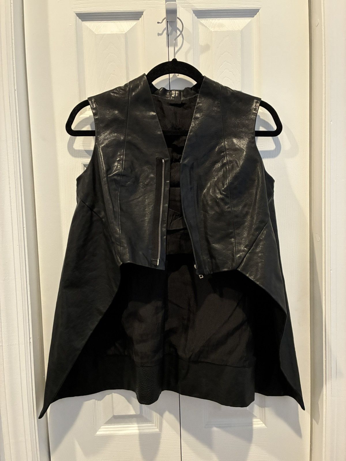 Rick Owens Rick Owens SS11 "Anthem" Leather Vest Size XS / US 0-2 / IT 36-38 - 2 Thumbnail
