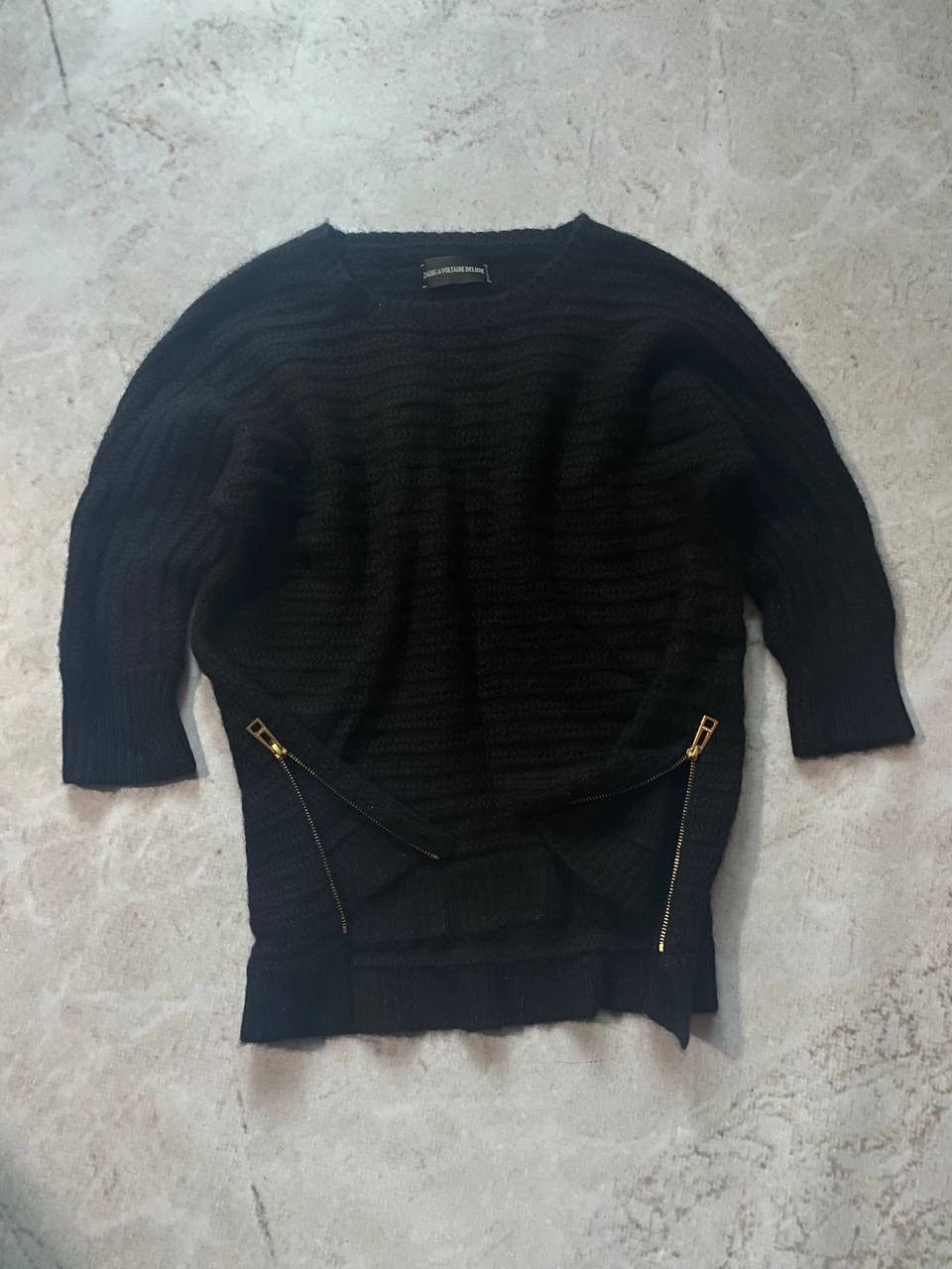 Vintage × Zadig & Voltaire Vintage Zadig & Voltaire Luxury Wool Cashmere Zip Sweater Size M / US 6-8 / IT 42-44 - 2 Thumbnail