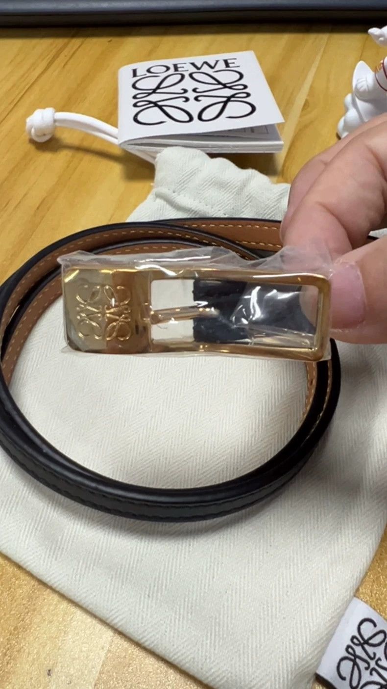 Loewe LOEWE size 75cm Amazona smooth padlock buckle belt Size ONE SIZE - 1 Thumbnail