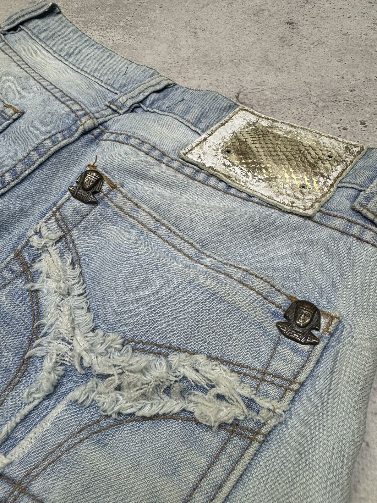 Just Cavalli Vintage 00s Distressed Y2K Just Cavalli Jeans Size 29" - 9 Thumbnail