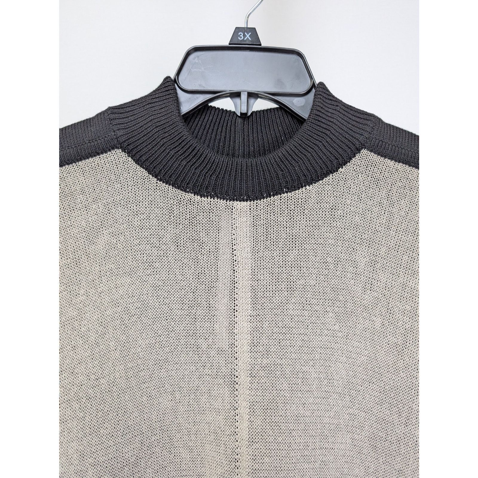 Rick Owens o1rshd1 Combo Crewneck Sweatshirt in Black/Pearl Size US XL / EU 56 / 4 - 2 Thumbnail
