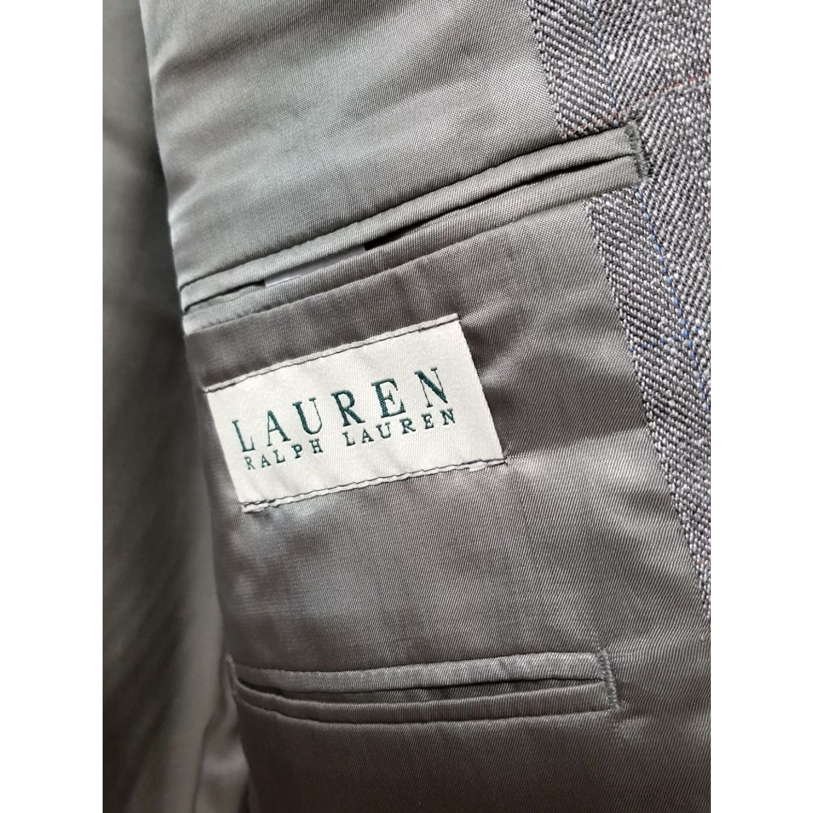 Ralph Lauren Lauren Ralph Lauren Blazer Brown Silk & Wool & Linen Blend Size 44R Size 44R - 4 Thumbnail