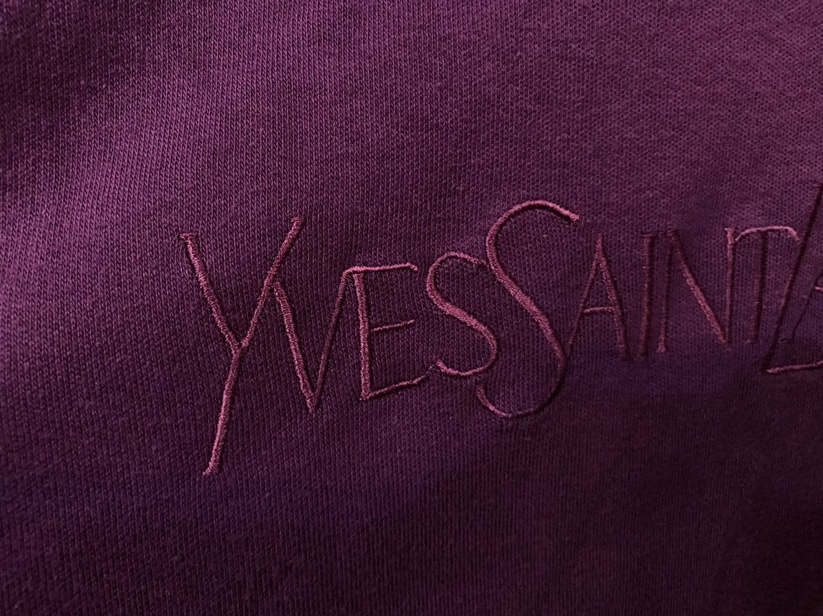 Yves Saint Laurent Magenta 90’s YSL Sweatshirt Big Logo Size US L / EU 52-54 / 3 - 18 Thumbnail