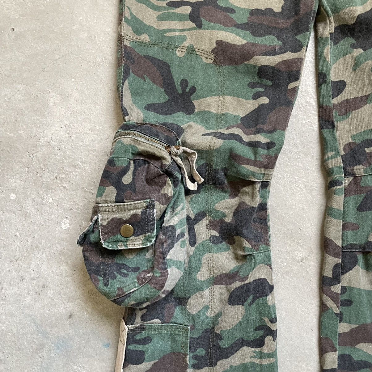 If Six Was Nine Vintage Japanese Brand Tactical Cargo Flare Pants 🍒 Size US 27 - 4 Thumbnail