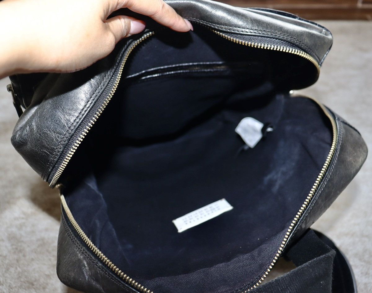 Maison Margiela Maison Martin Margiela Leather Backpack，black Size ONE SIZE - 13 Thumbnail