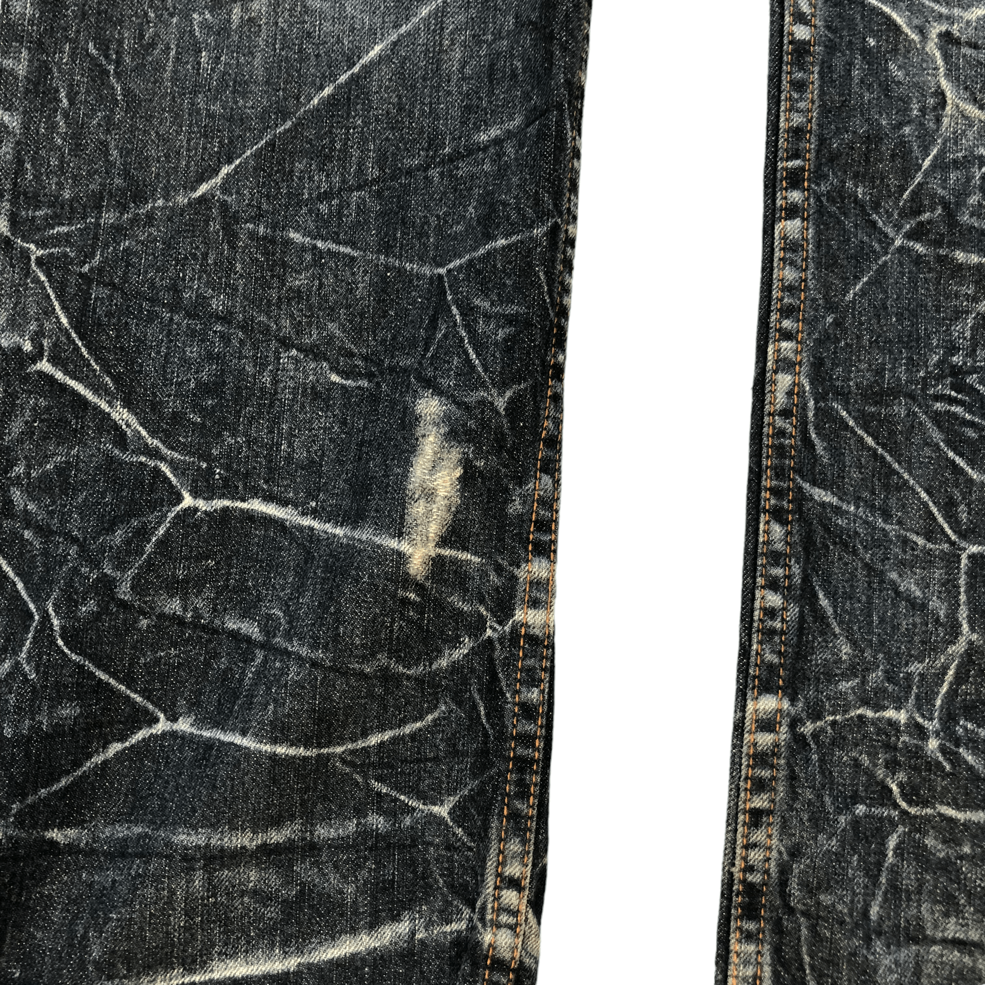 Japanese Brand NYLOUS LIMITED EDITION DOUBLE WAIST DENIM PANTS #5981-216 Size US 33 - 9 Thumbnail