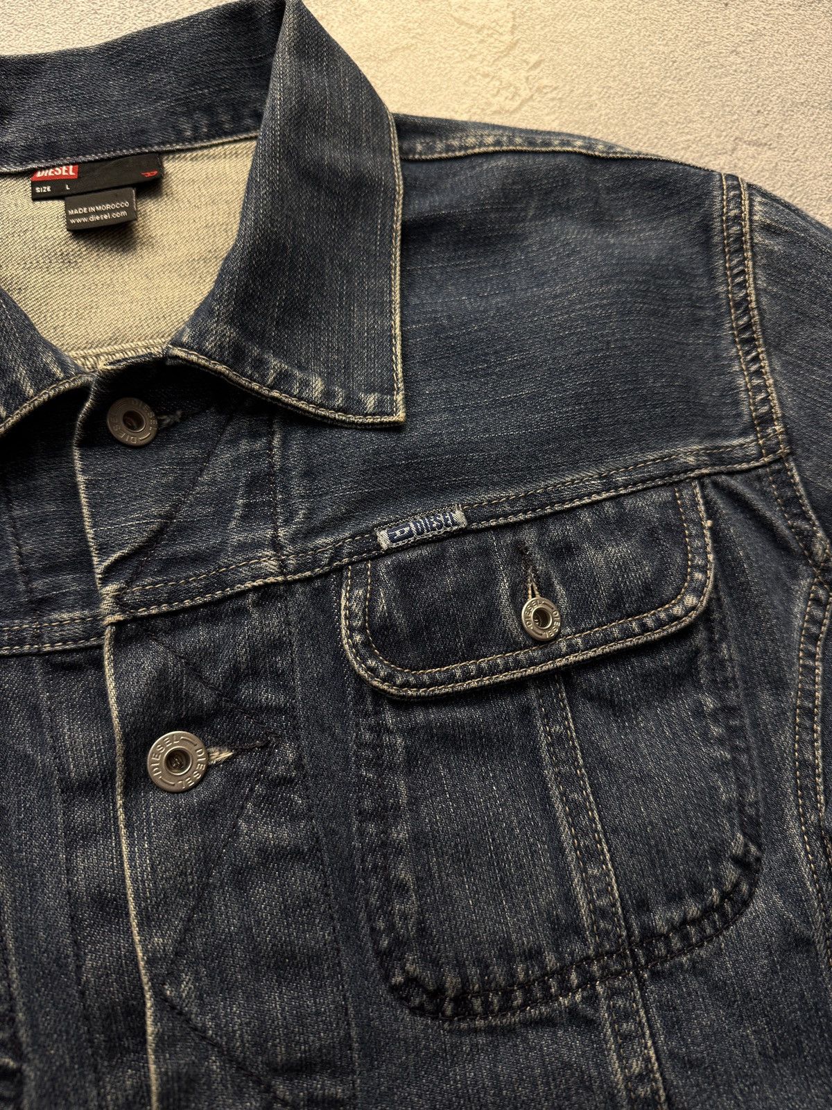 Diesel Vintage Diesel Denim Jacket Y2K Jeans Mini Logo Size US L / EU 52-54 / 3 - 5 Thumbnail