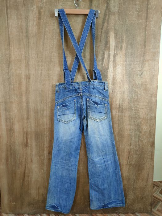 Japanese Brand Japan denim vintage overall streetwear pants #1082DLL Size 28" / US 6 / IT 42 - 1 Thumbnail