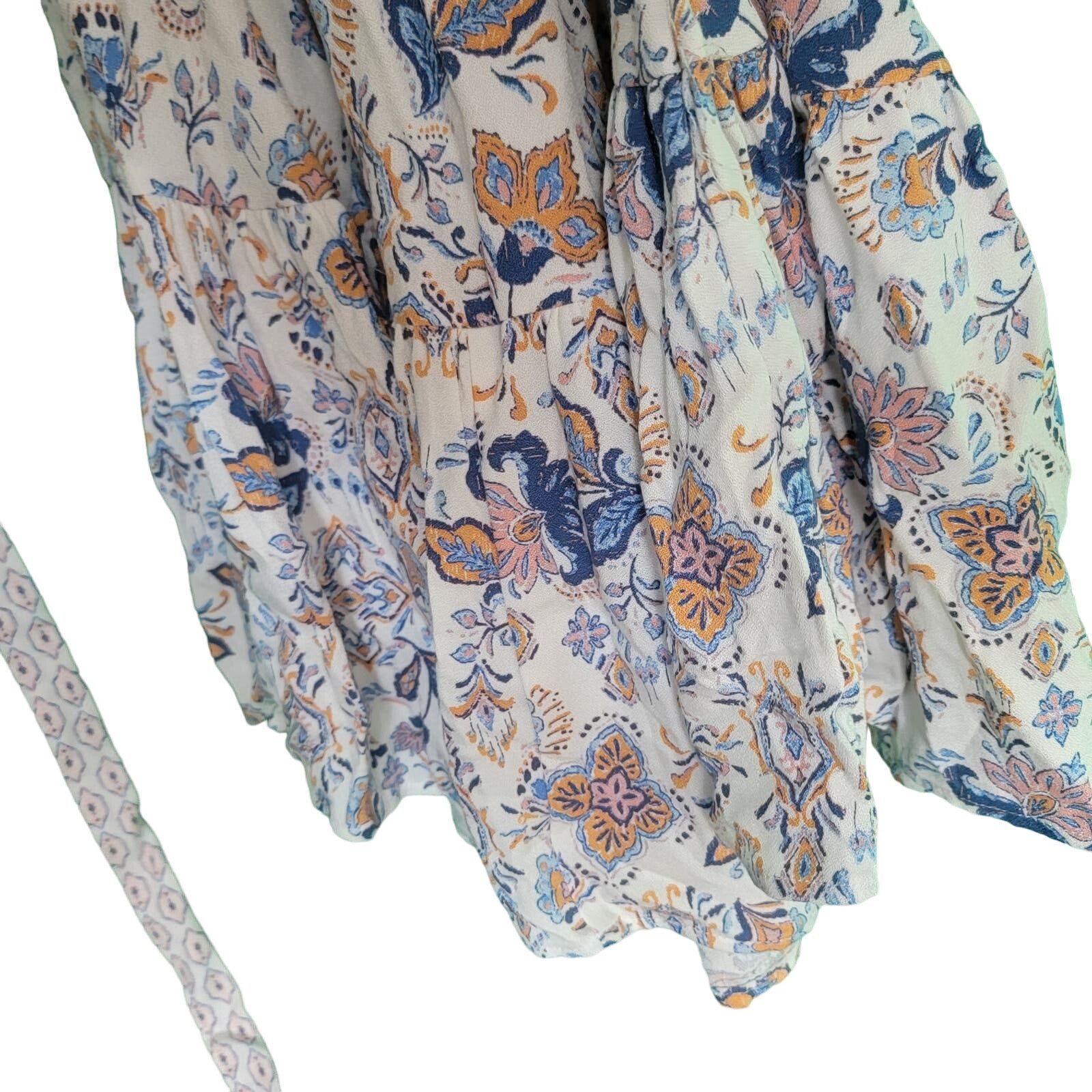 Lucky Brand Lucky Brand Peasant Boho Midi Dress Size Medium Size M / US 6-8 / IT 42-44 - 8 Thumbnail