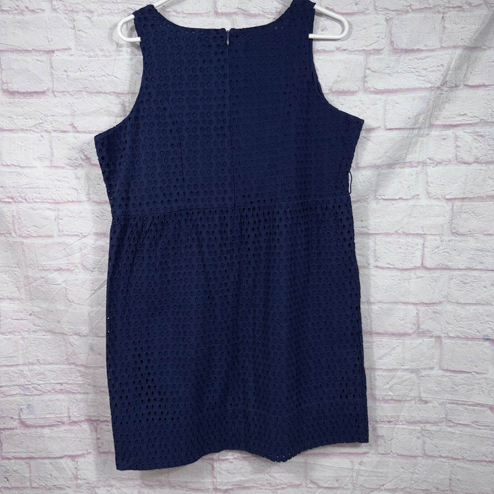 Other Gretchen Scott Navy Eyelet Dress Size Goddess NWT Size ONE SIZE - 7 Thumbnail