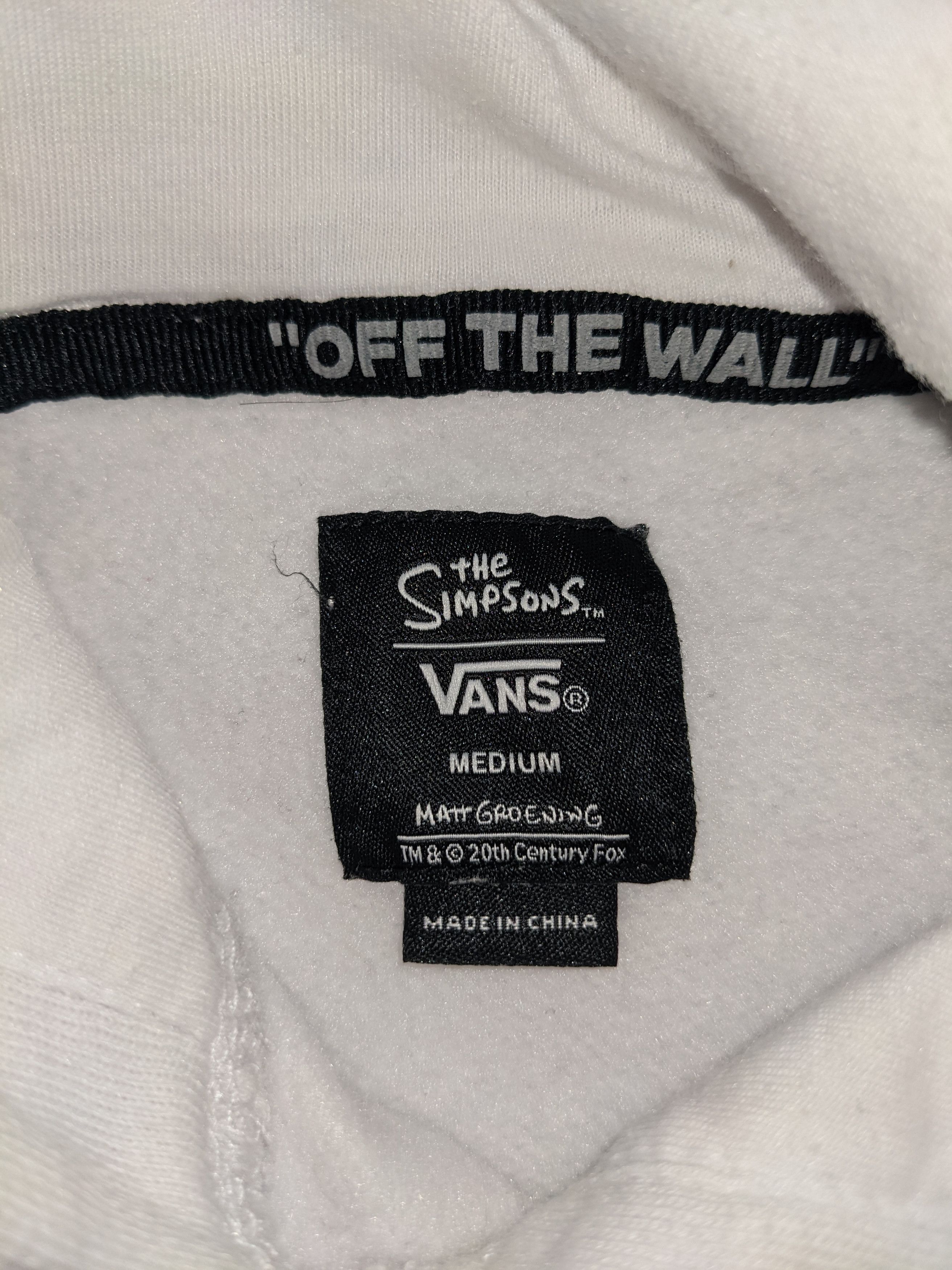 The Simpsons × Vans Simpsons X Vans Hoodie Size US M / EU 48-50 / 2 - 8 Thumbnail