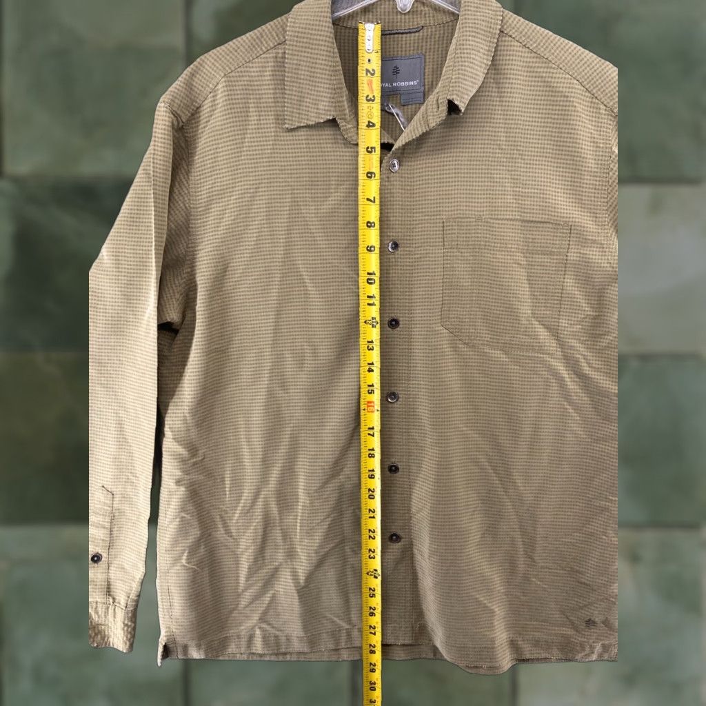 Royal Robbins VINTAGE Royal Robbins Button Up Shirt Mens Large Long Sleeve Check Green Modal Outdoor Classic Size US L / EU 52-54 / 3 - 1 Thumbnail