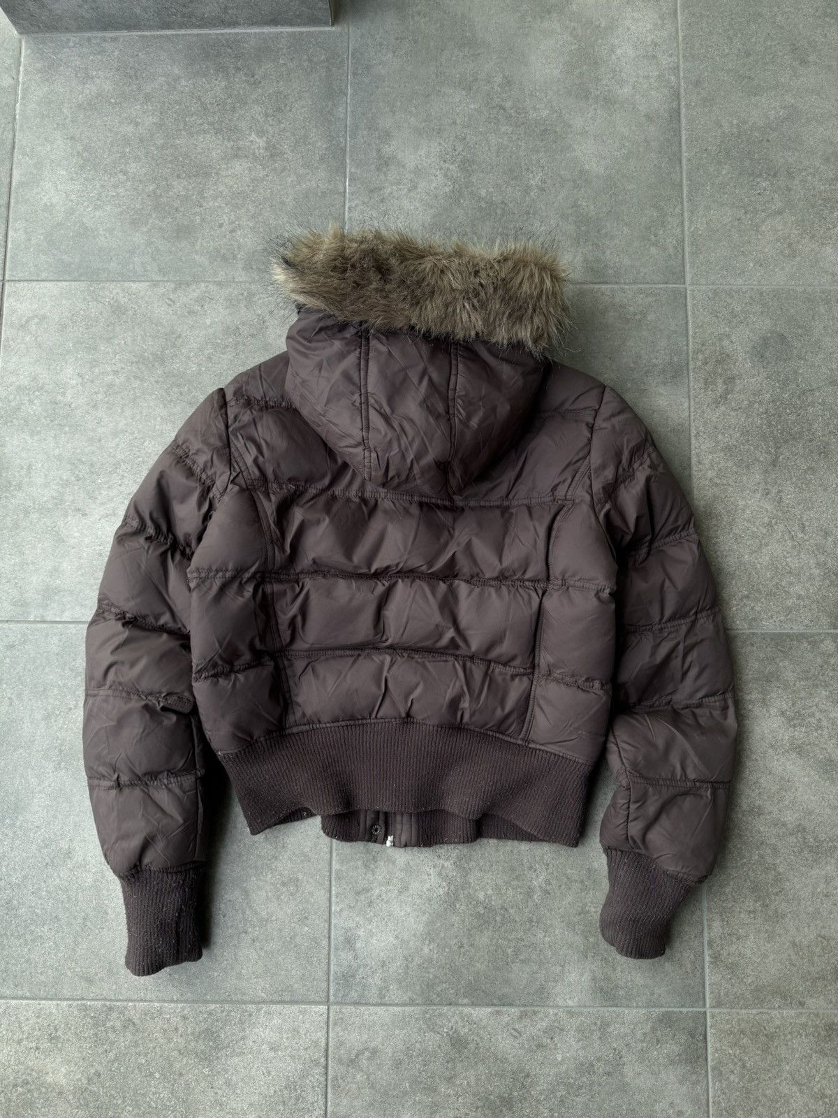Japanese Brand Vintage Puffer Cropped Bomber Jacket Faux Fur Y2K Avantgarde Size M / US 6-8 / IT 42-44 - 5 Thumbnail