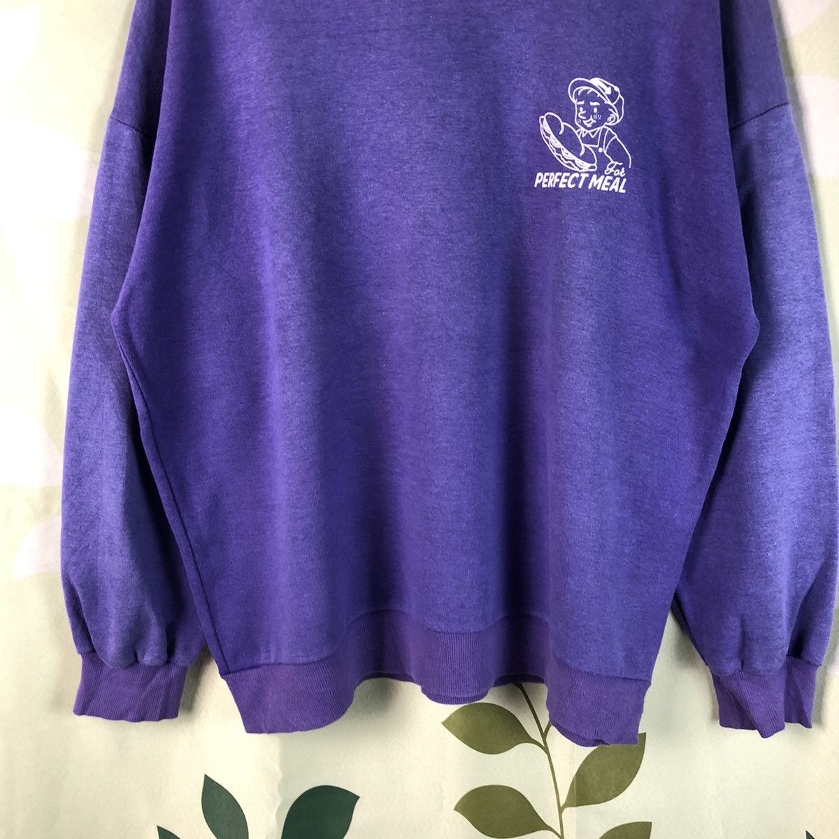 Japanese Brand × Vintage Perfect Meal vintage Purple Sweathshirt #7444 Size US XL / EU 56 / 4 - 10 Thumbnail