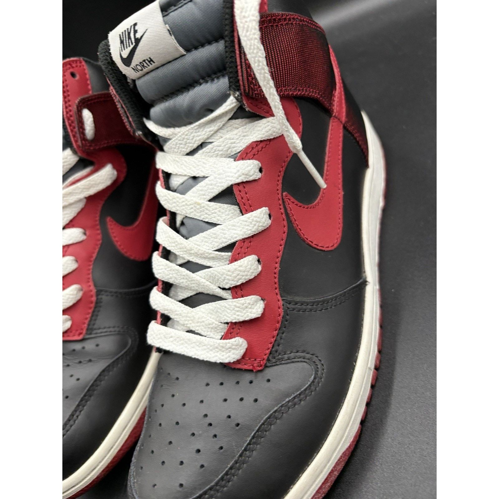 Nike Size 7.5 - Nike Dunk High Red - 317982-051 Size US 11.5 / EU 44-45 - 5 Thumbnail