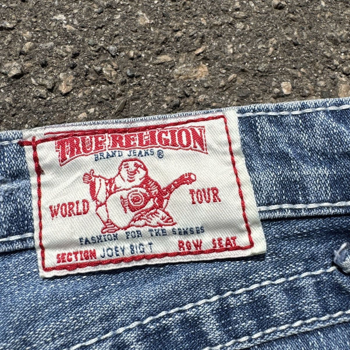 True Religion vintage 90s true religion distressed skirt jeans pants Size 28" / US 6 / IT 42 - 6 Thumbnail