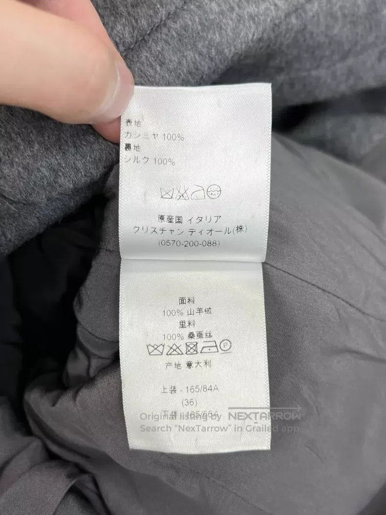 Dior Dior Grey double-breasted cashmere jacket Size XS / US 0-2 / IT 36-38 - 4 Thumbnail