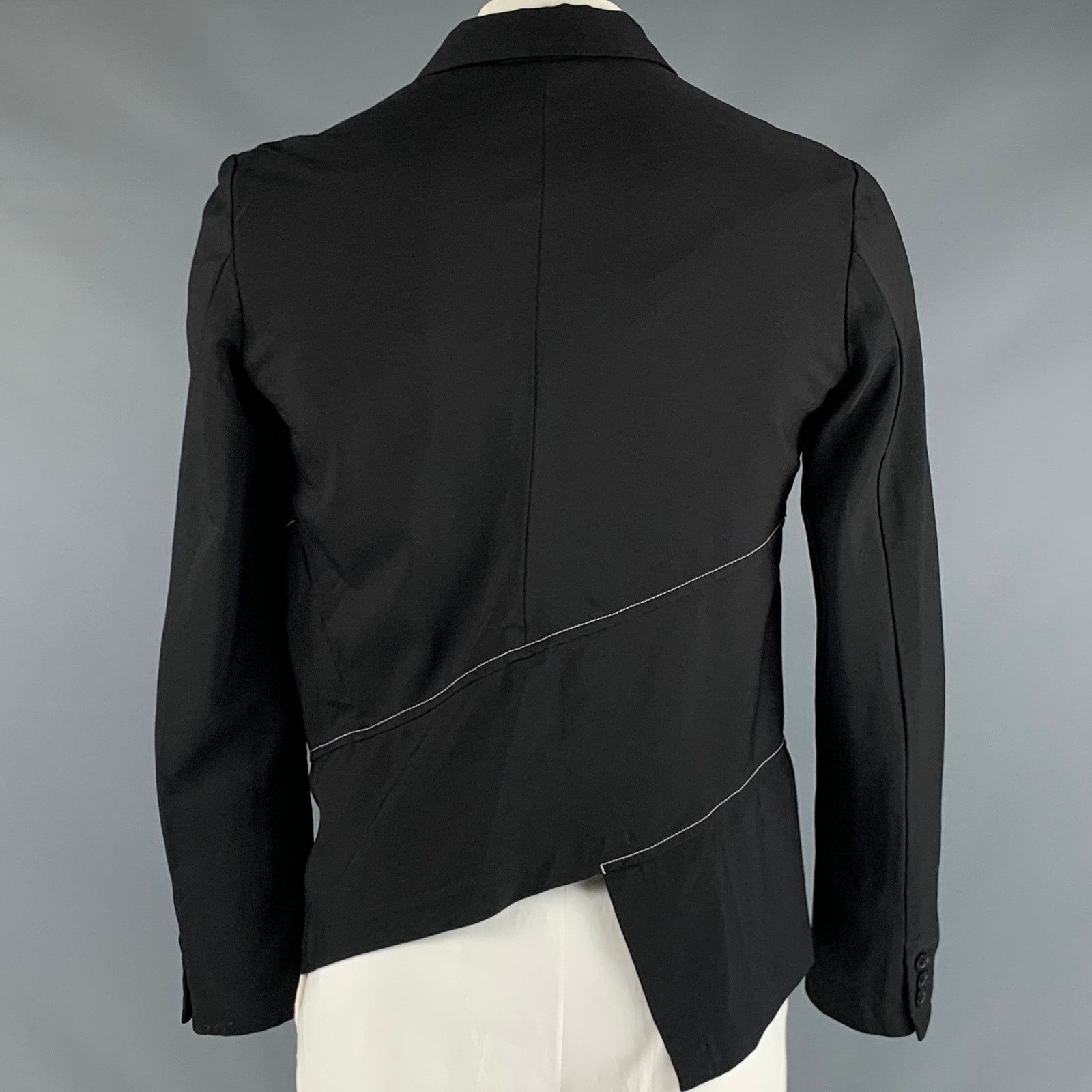 Comme des Garcons COMME des GARCONS BLACK Black Contrast Stitch Polyester Size US XL / EU 56 / 4 - 3 Thumbnail