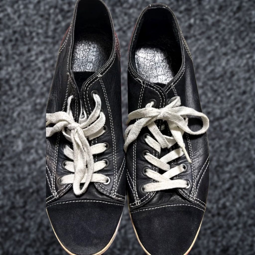 Diesel VINTAGE Diesel Men 10.0US Black Leather Sneakers Luxury Casual Stylish Durable 90s 00s Size US 10 / EU 43 - 1 Thumbnail