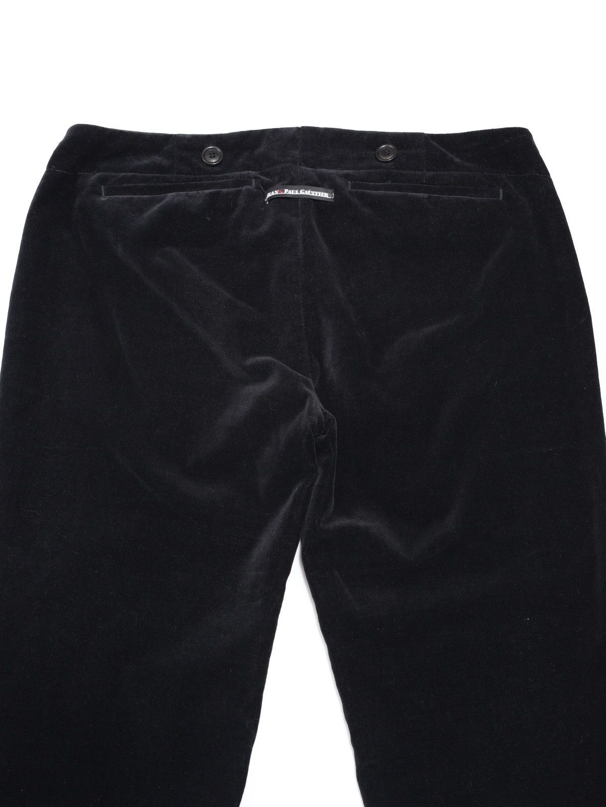 Jean Paul Gaultier Jean Paul Gaultier Cotton Velvet Velour Black Pants Trousers Size 27" / US 4 / IT 40 - 14 Thumbnail