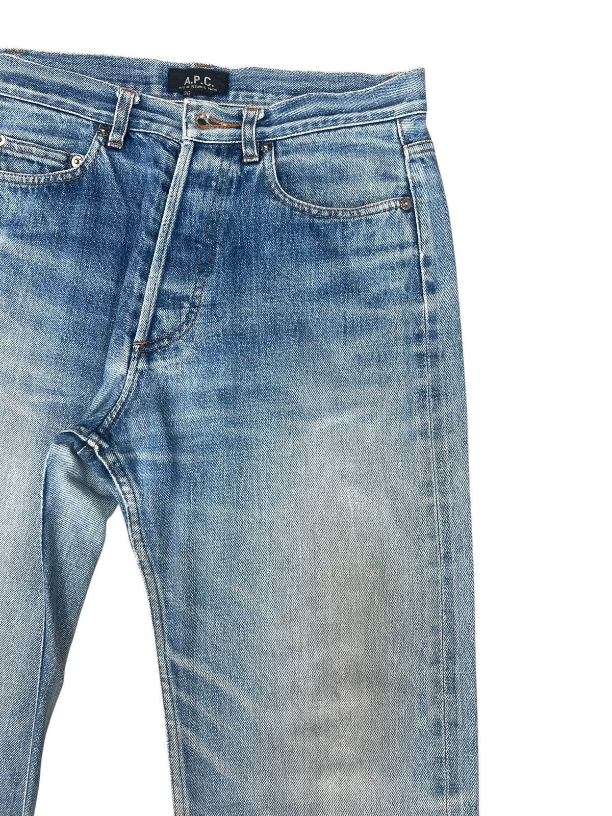 A.P.C. Vintage A.P.C. Japan Distress Dirty Mud Denim Selvedge Jeans Size US 29 - 8 Thumbnail