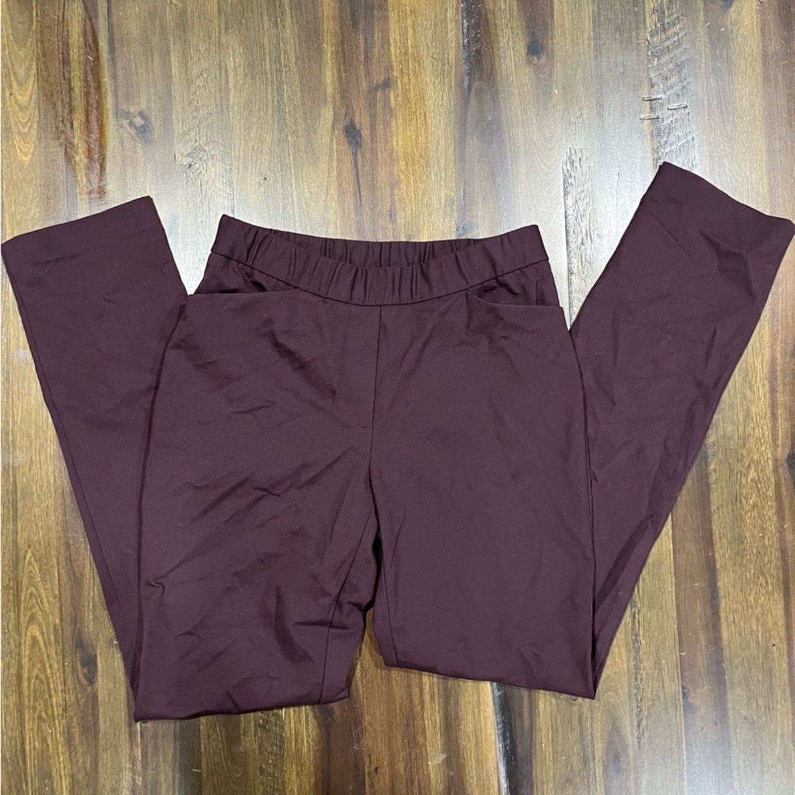 Vintage J. Jill Essential Pure Slim-Leg Pants Dark Plum Size XS Size 23" - 10 Thumbnail