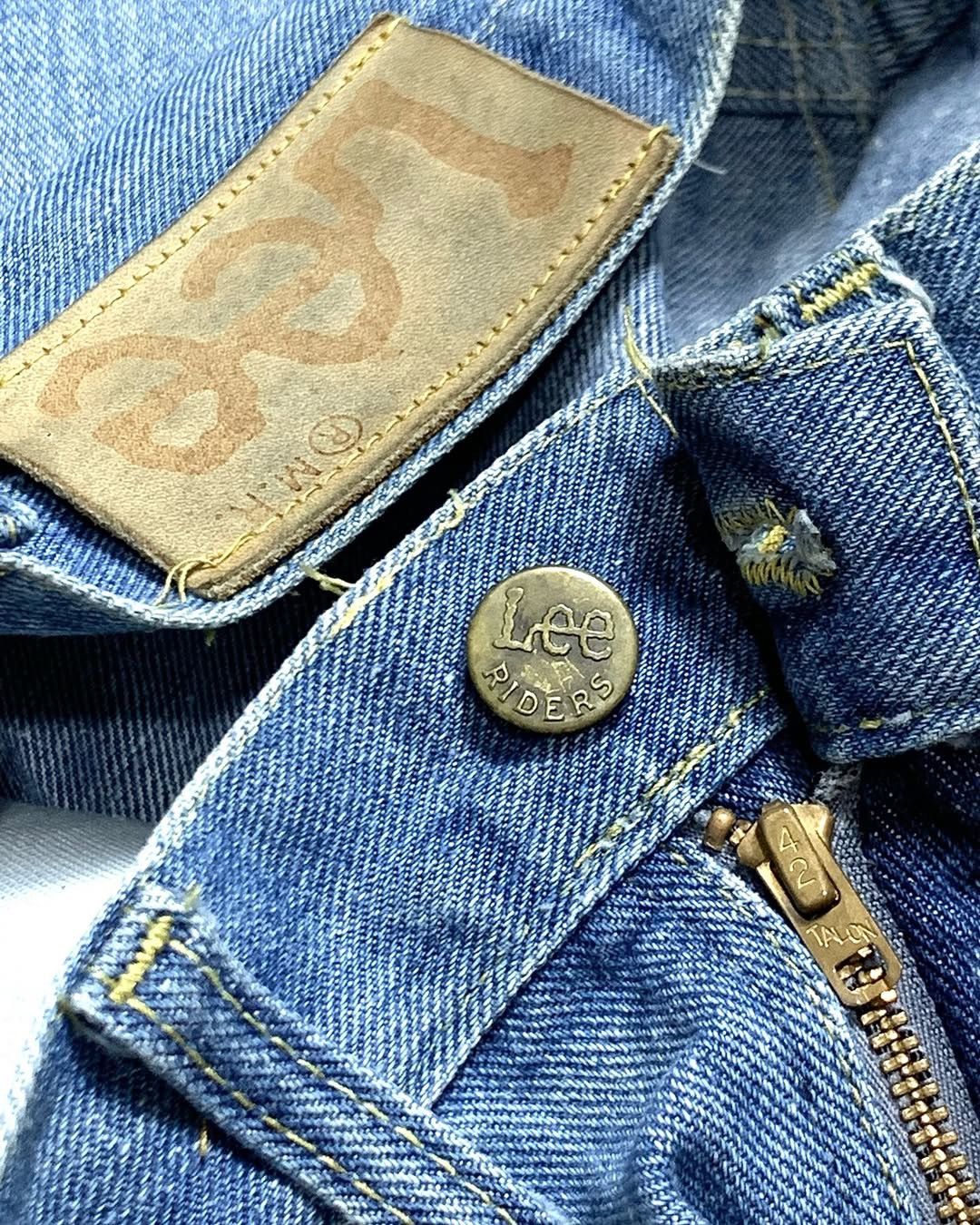 Lee 💥 True Vtg 60/70s Lee Riders Talon Zipper Made In USA 🇺🇸 Size US 30 / EU 46 - 8 Thumbnail