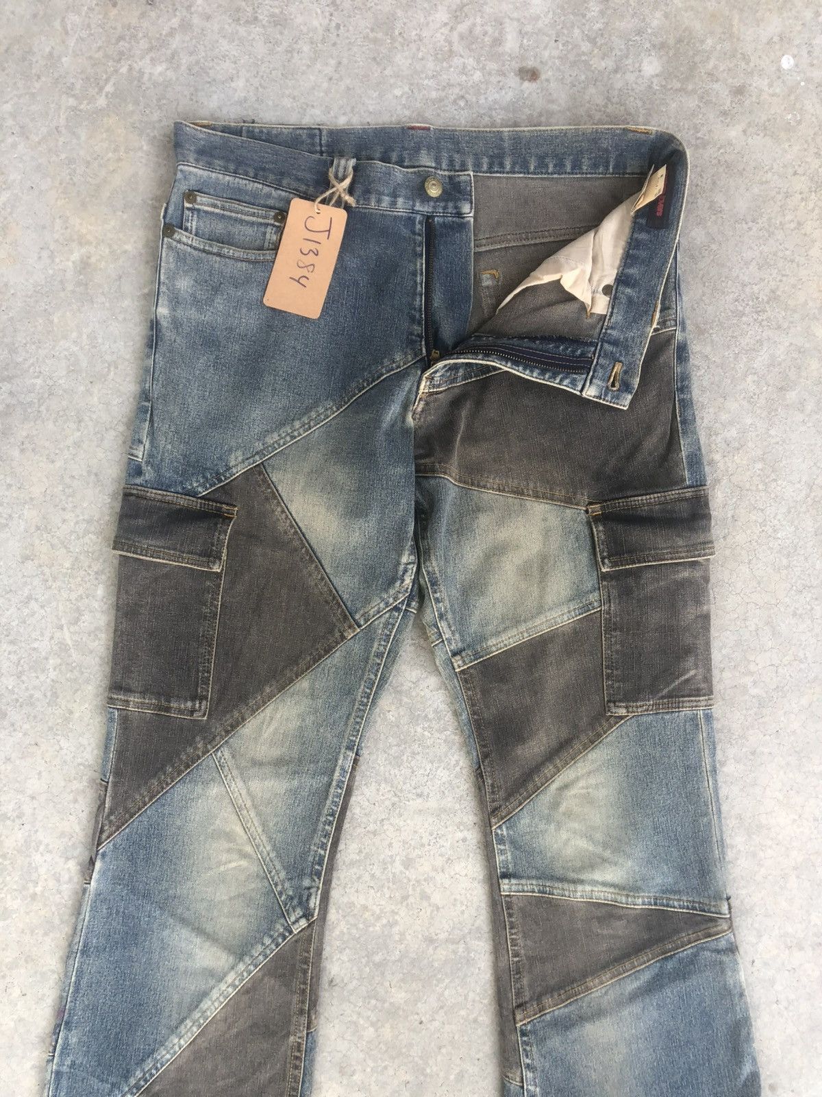 If Six Was Nine Japanese Modern Lover Flared Jeans Distressed Patchwork Size US 32 / EU 48 - 3 Thumbnail