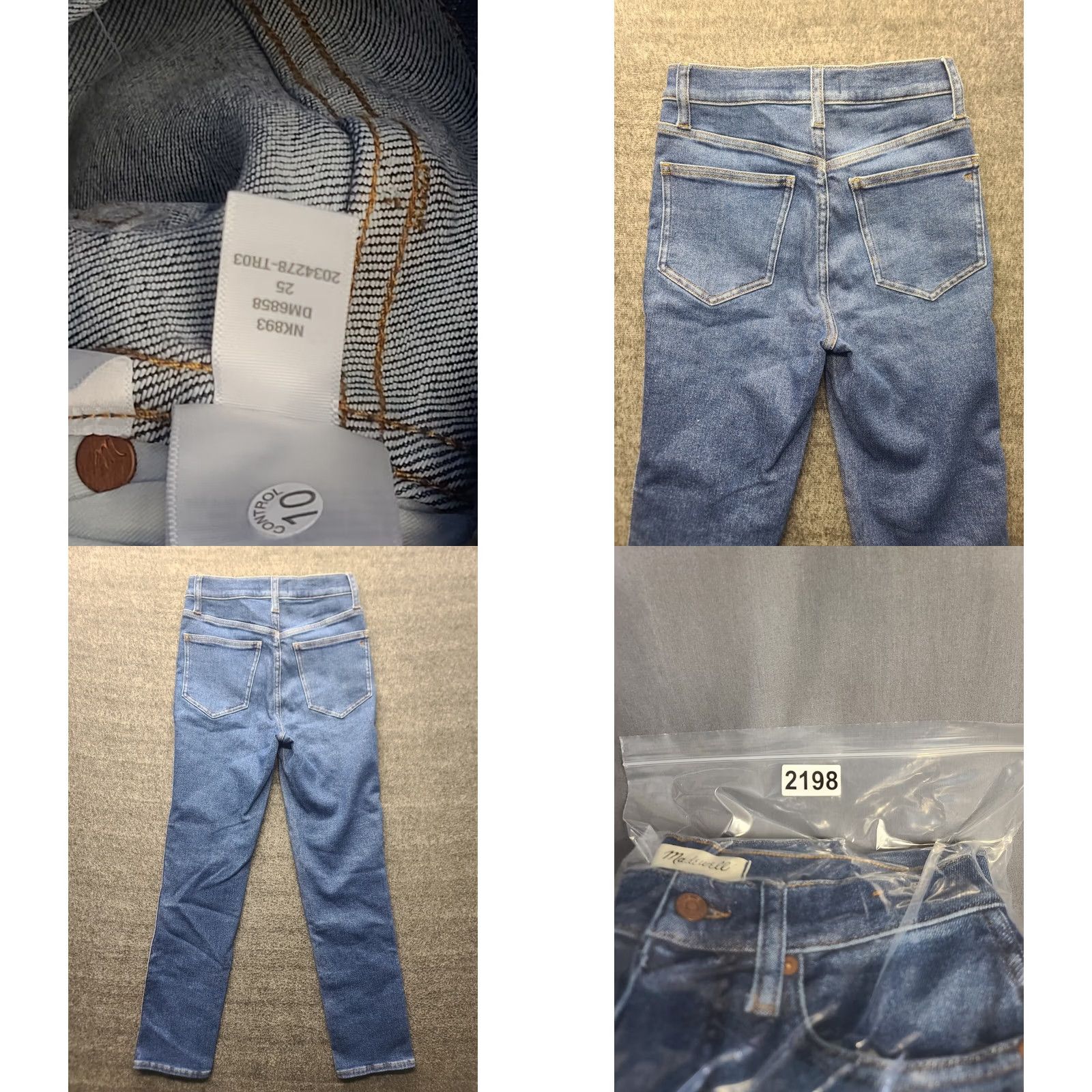Madewell Madewell Jeans Womens 25x29 Stovepipe Slim Fit Straight Leg High Rise Distressed Blue Denim Size 42" / US 20 - 9 Thumbnail