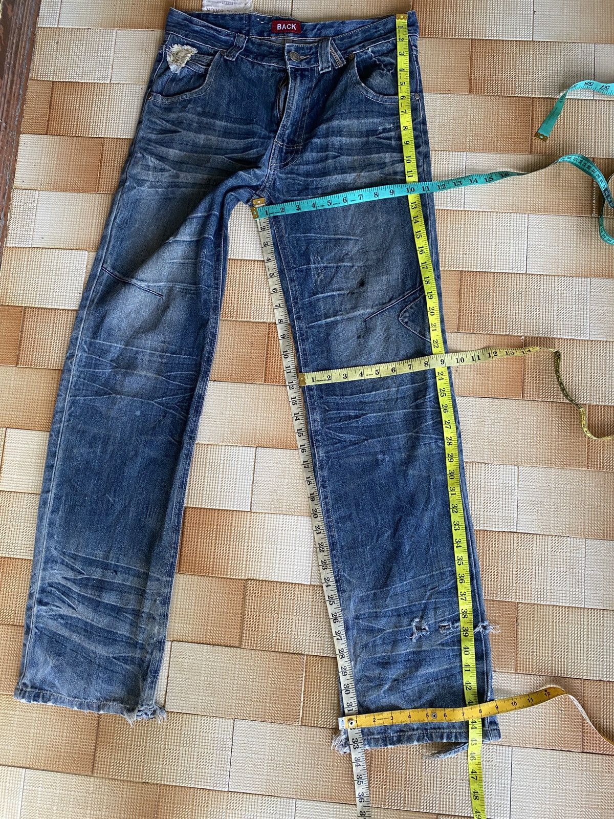 If Six Was Nine × PPFM × Vintage Vintage back straight cut denim Size US 33 - 5 Thumbnail