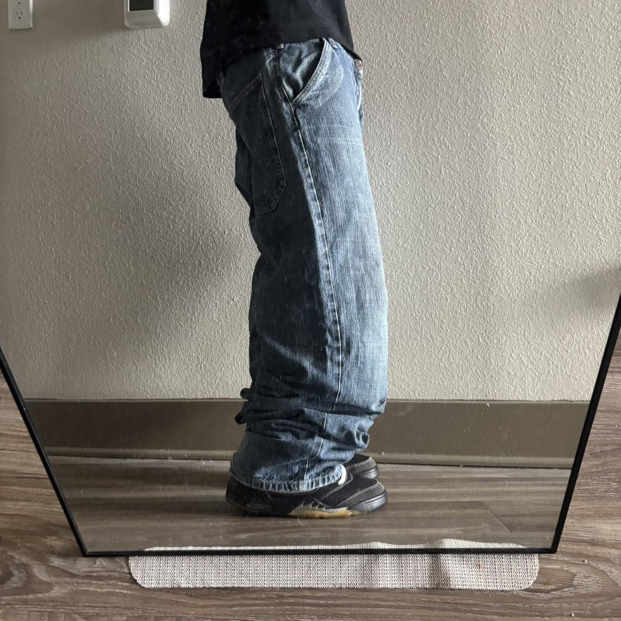 Calvin Klein Crazy Vintage Y2K/2000s Baggy Grunge Calvin Klein Dark Wash Denim Jeans! 38x34 Size US 38 / EU 54 - 2 Thumbnail