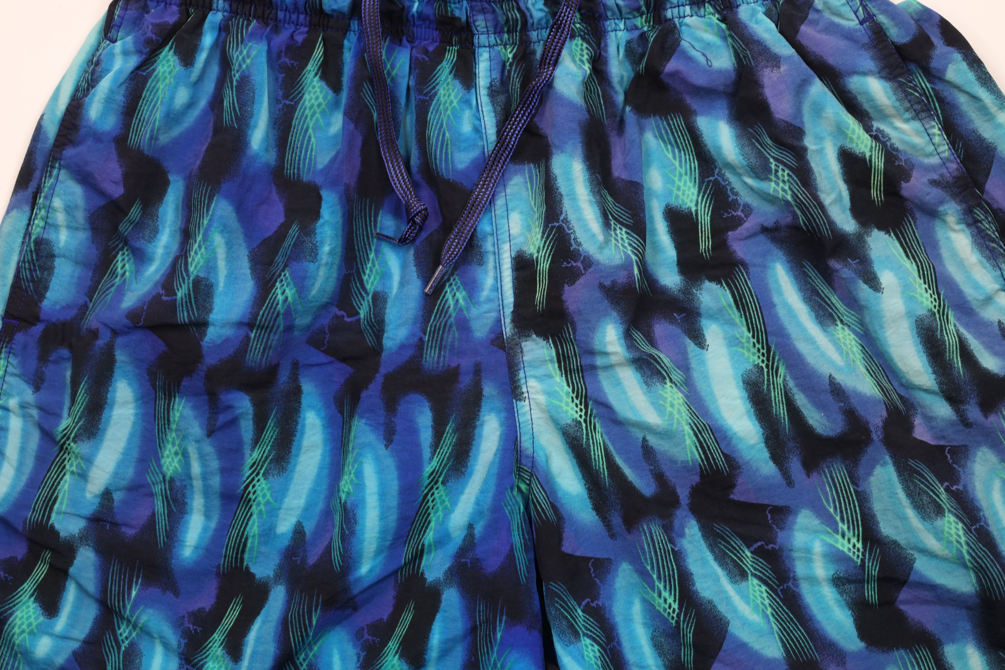 Speedo × Vintage Vintage 90s Speedo Spell Abstract Lined Shorts Swim Trunks Size US 32 / EU 48 - 3 Thumbnail
