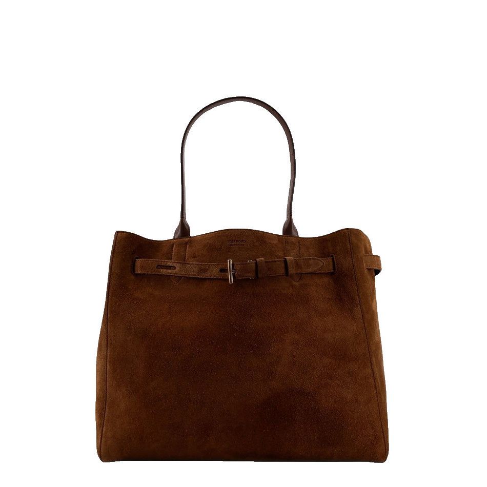 Tom Ford TOM FORD Brown Suede Tote Bag New Size ONE SIZE - 1 Thumbnail