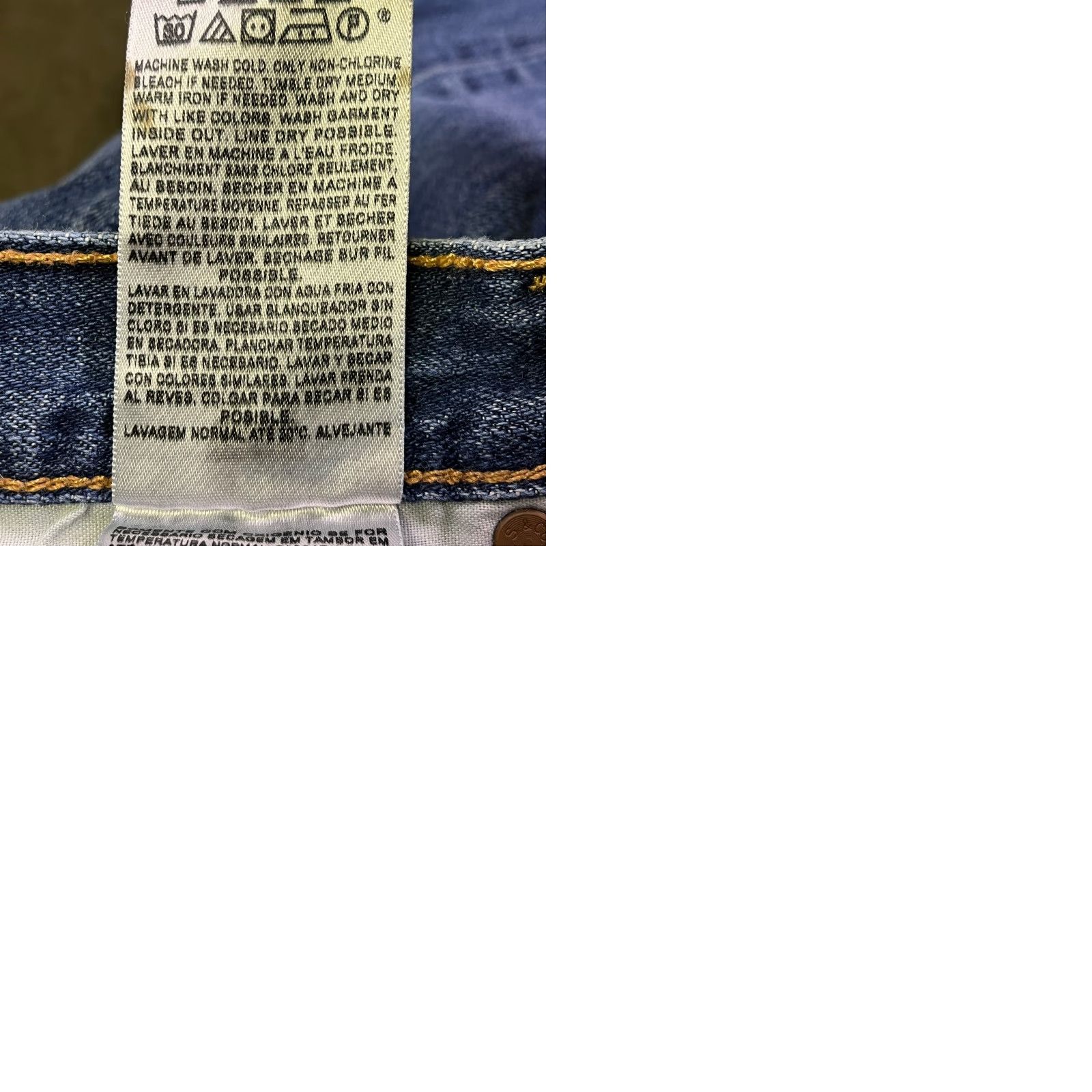 Levi's Levi's Mens Jeans 501 Blue Original Fit Straight Leg Denim Zip Fly 34 Regular Mens Size US 32 / EU 48 - 9 Thumbnail