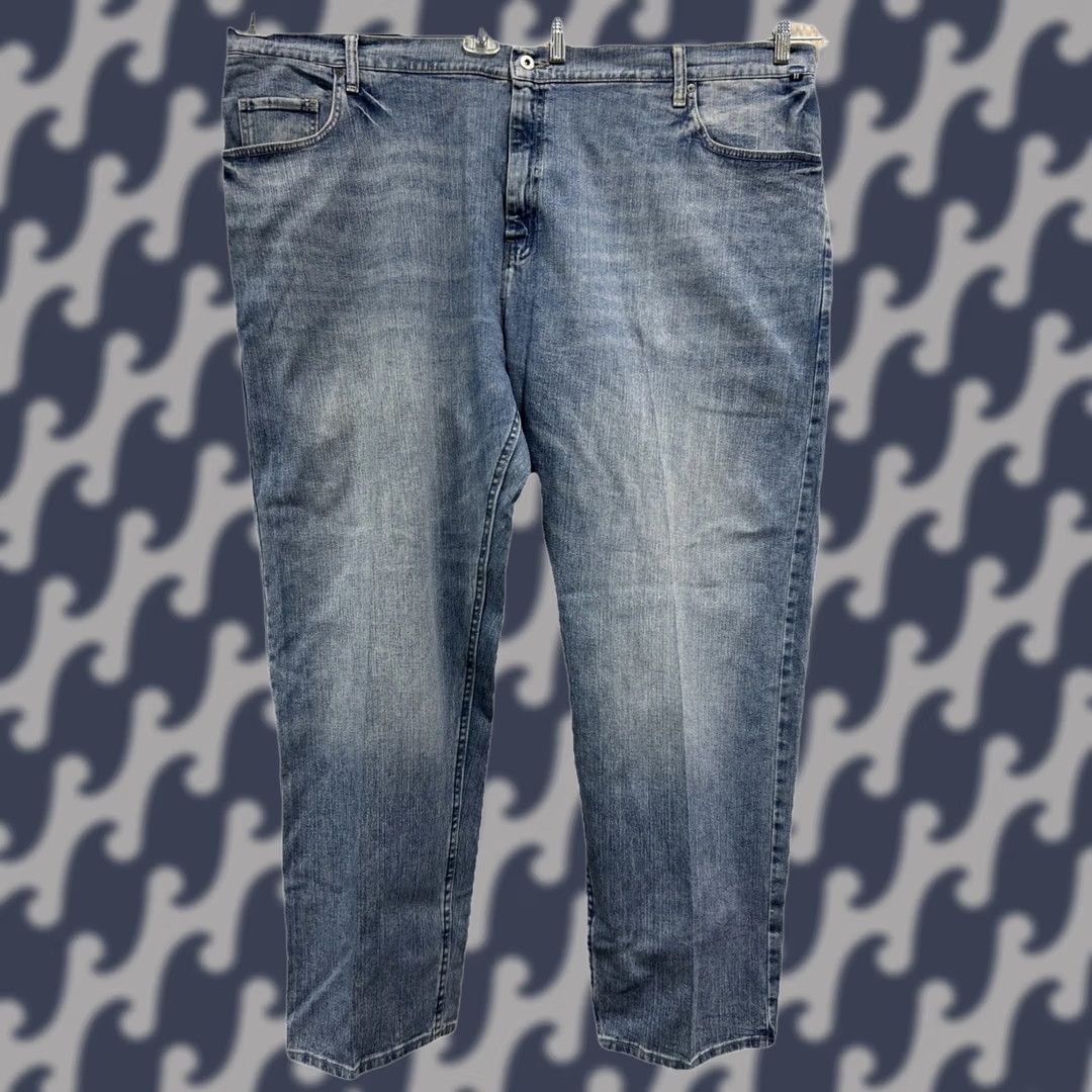 Nautica Nautica Relaxed Fit Jeans Men’s 50x32 Blue Denim Stretch 5-Pocket Straight Zip Button Casual Pants Size US 34 / EU 50 - 1 Thumbnail