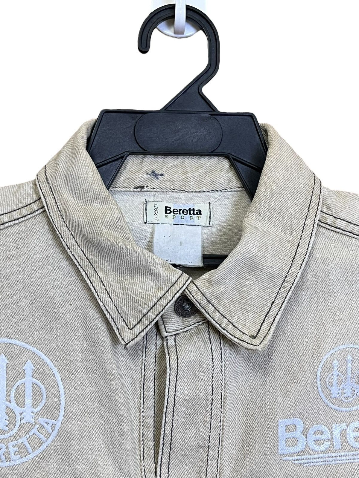 Beretta VINTAGE BERETTA BIG PRINTED TRUCKER DENIM JACKET Size US M / EU 48-50 / 2 - 5 Thumbnail
