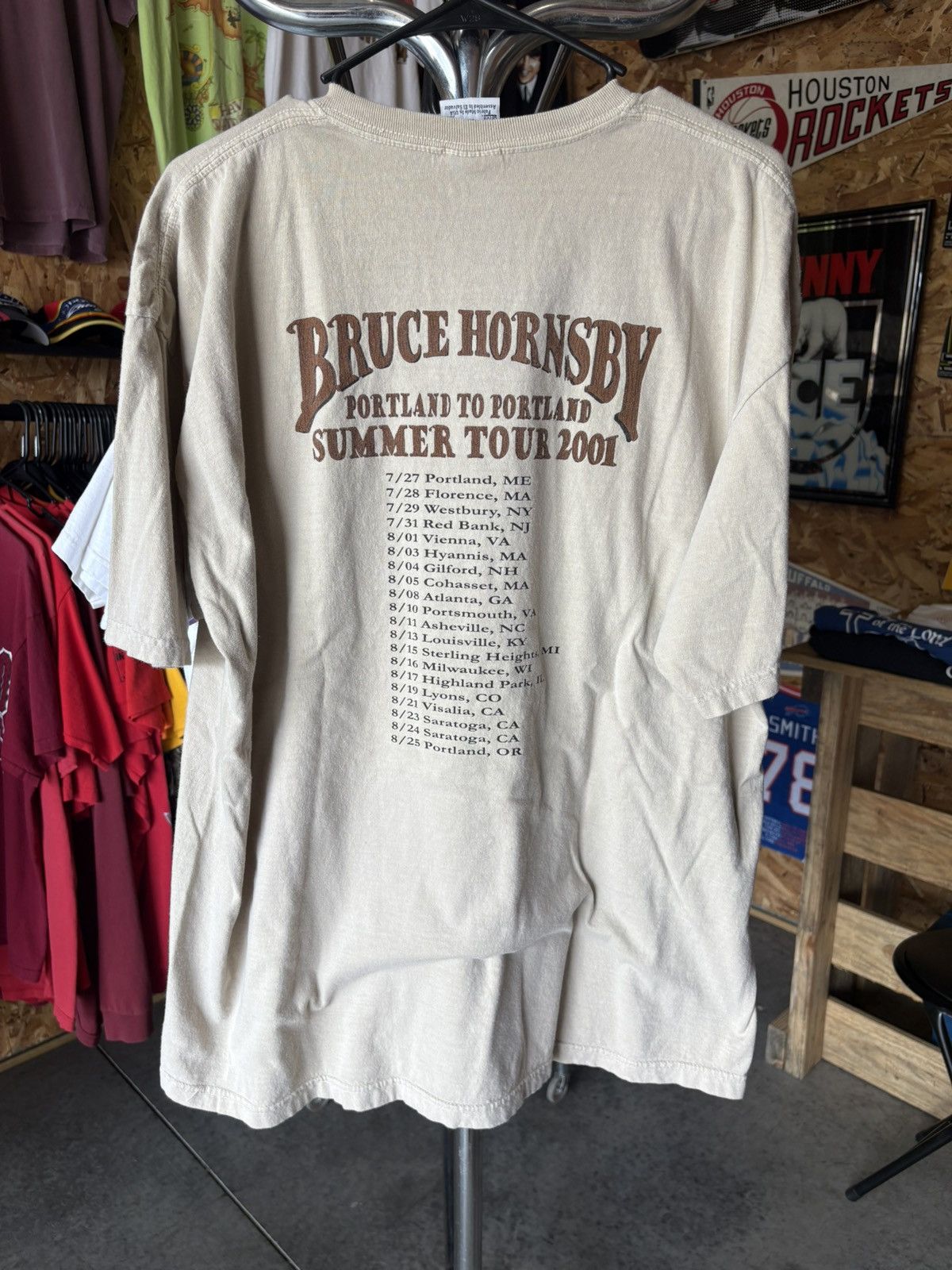 Band Tees 2001 Bruce Hornsby Tour T-Shirt Size US XL / EU 56 / 4 - 2 Thumbnail