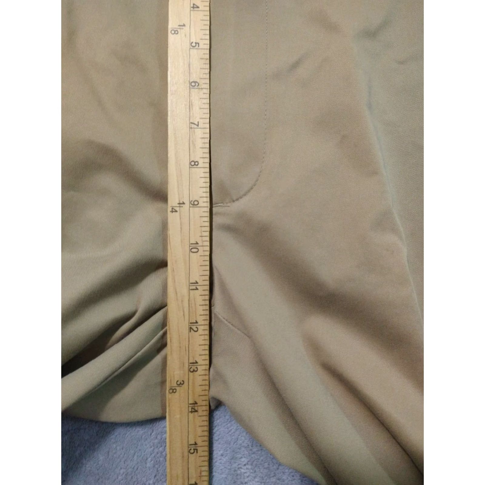 Orvis Orvis Pants Mens 36 x 32 Beige Chino Flat Front Mid Rise Cotton Casual Preppy Style: Chino, Beige, Cotton, Regular, Mens Size US 36 / EU 52 - 4 Thumbnail