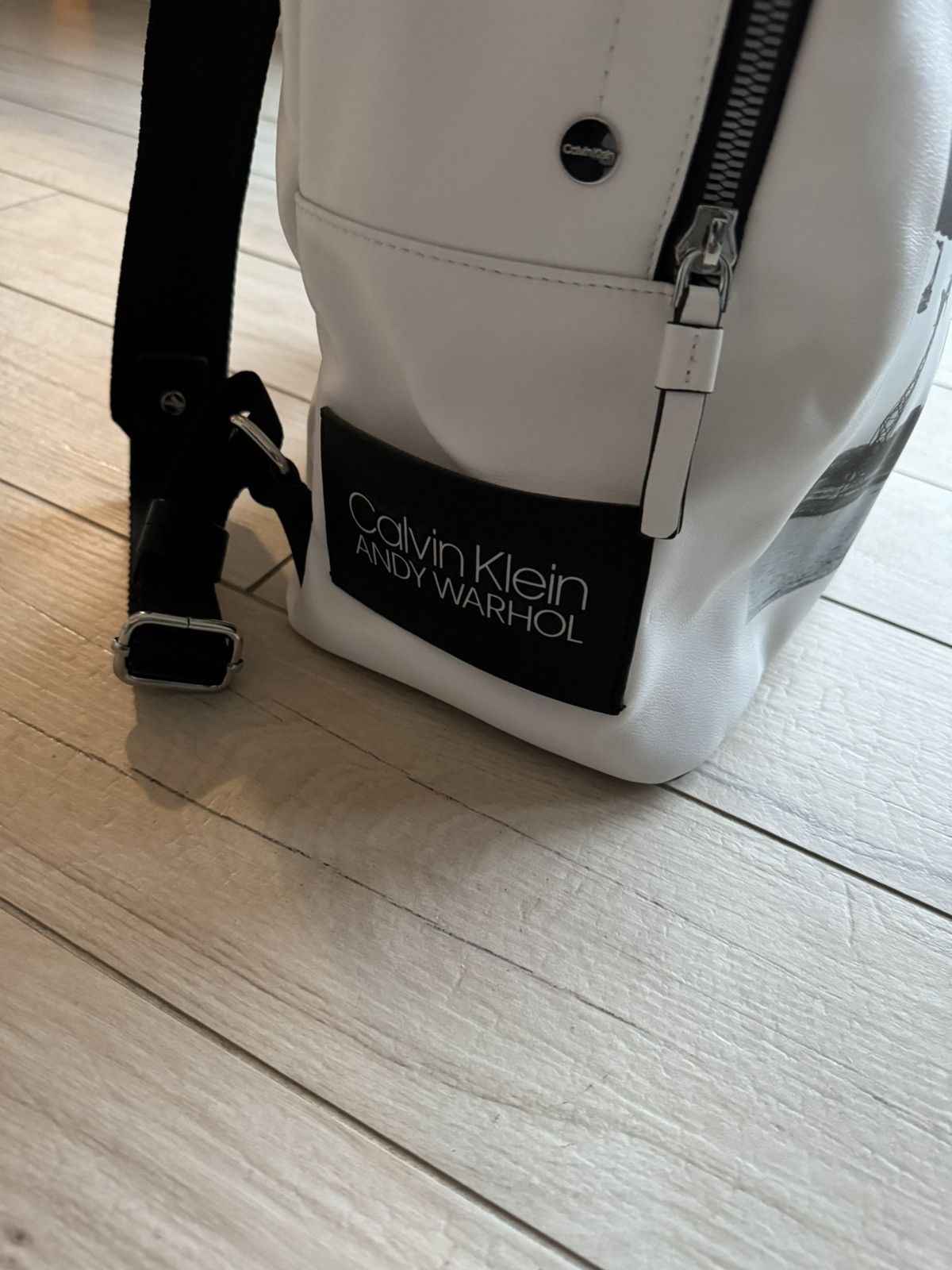 Calvin Klein 205W39NYC Calvin Klein X Andy Warhol New York Bridge White Backpack Size ONE SIZE - 3 Thumbnail
