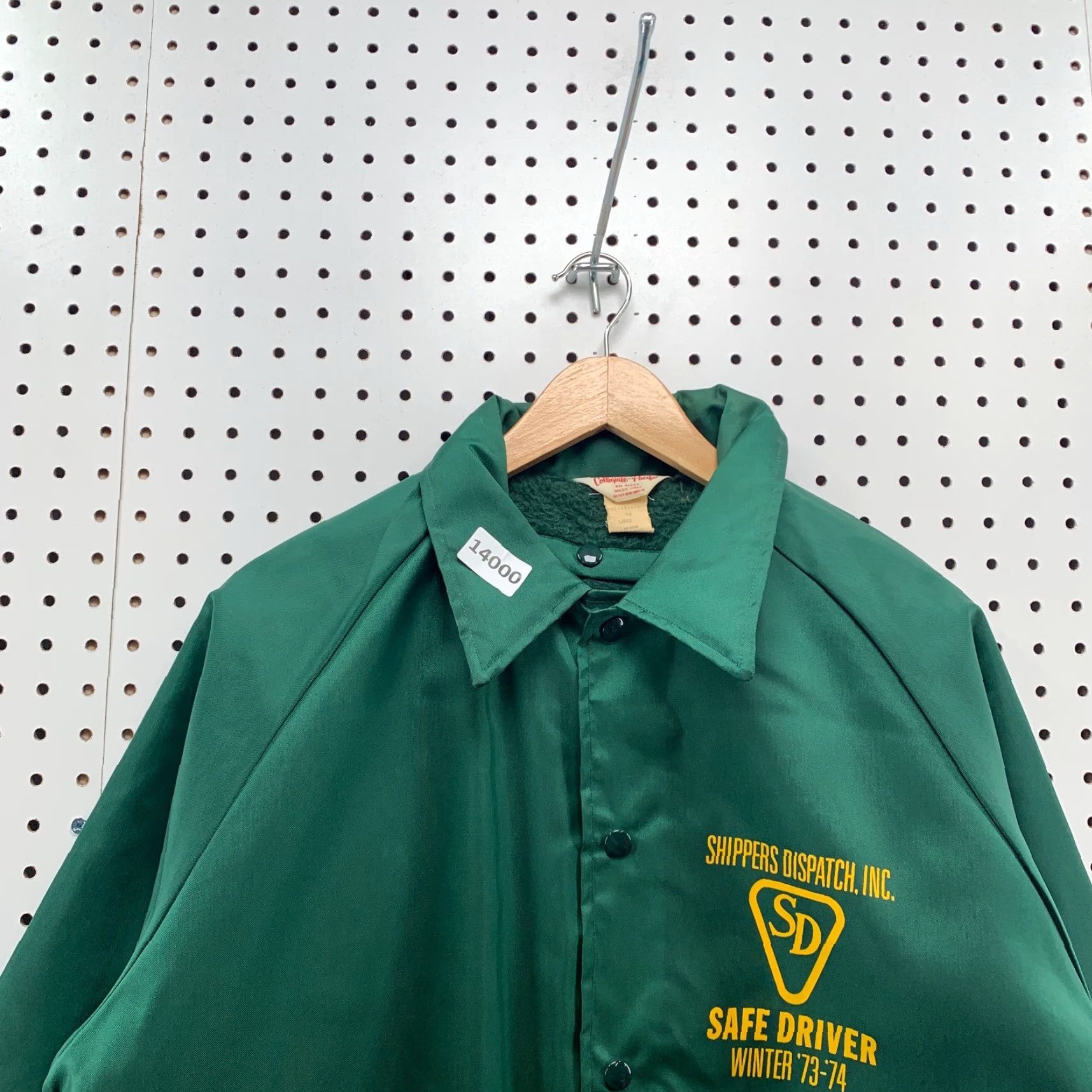 Vintage VINTAGE Collegiate Pacific Santin Snap Jacket Mens Large 70s Green Windbreaker Insulated Workwear 1973 Mens Size US L / EU 52-54 / 3 - 4 Thumbnail