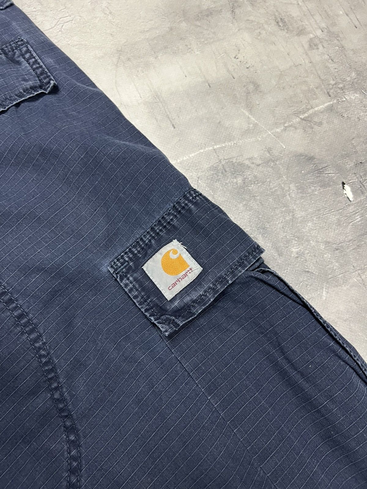 Carhartt × Vintage Carhartt Cargo Pants Men's 30x32 Blue Vintage Size US 32 / EU 48 - 8 Thumbnail