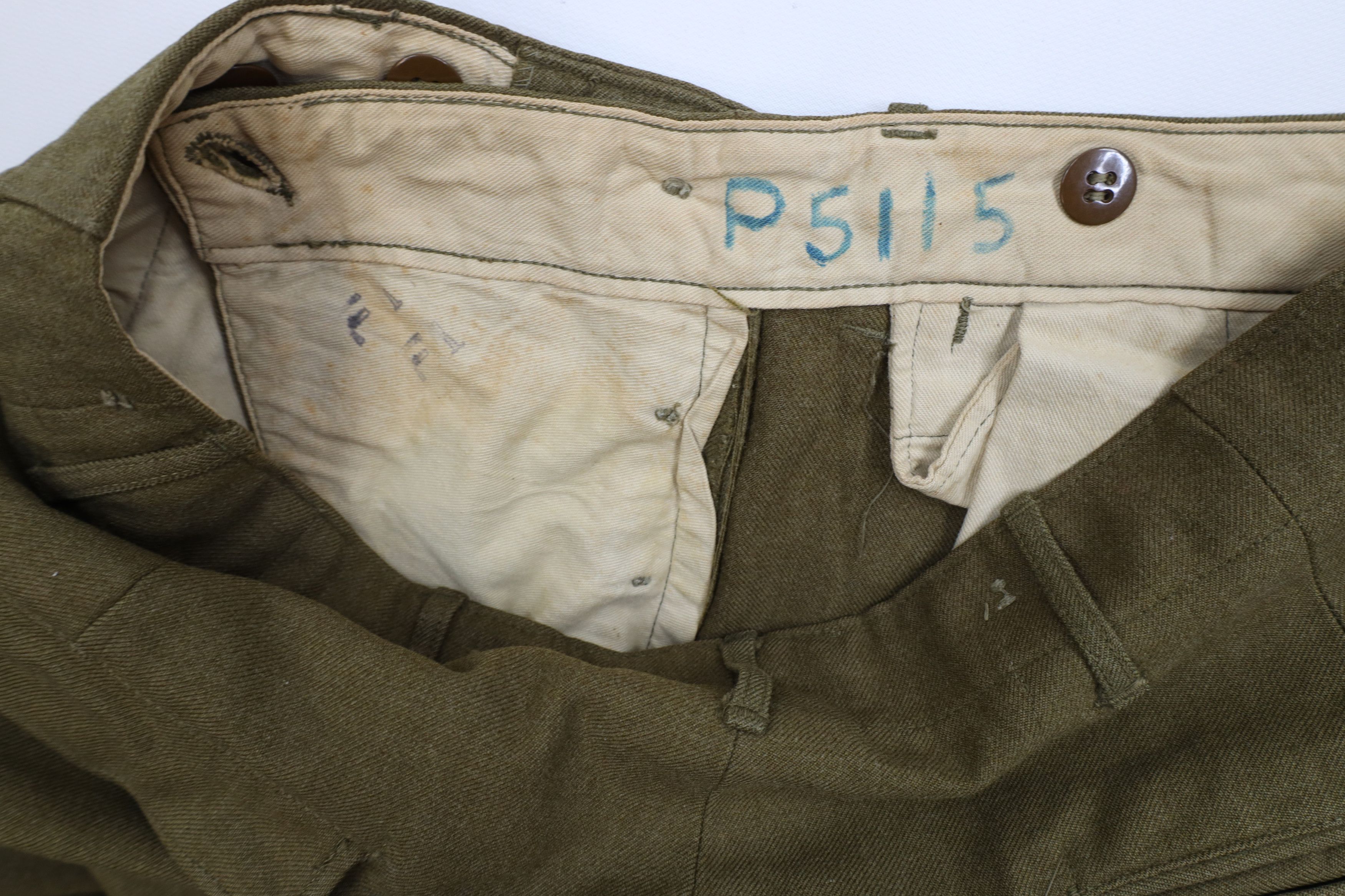 Vintage Vintage 40s 50s Korean World War II Wool Trousers Pants USA Size US 33 - 11 Thumbnail