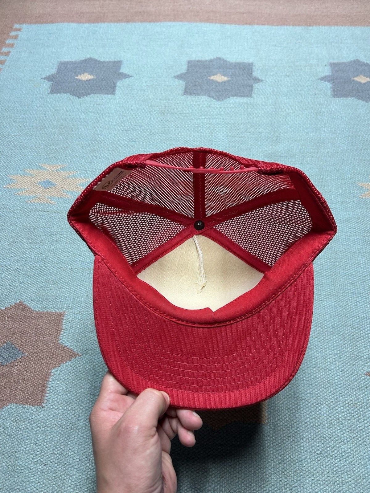 Vintage Vintage 90s trucker hat Big L lumberland Michigan red white Size ONE SIZE - 5 Thumbnail