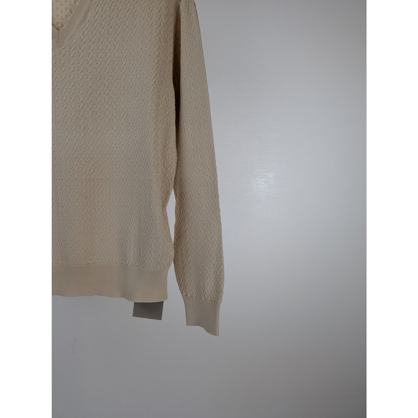 Tom Ford o1rshd1 V-Neck Sweatshirt in Beige Size US M / EU 48-50 / 2 - 4 Thumbnail