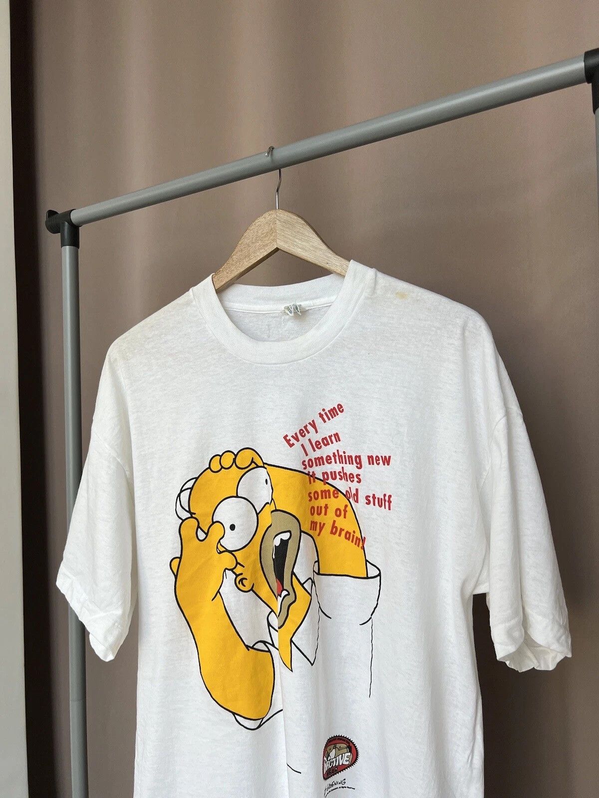 The Simpsons Homer Simpson 1999 T-Shirt Screen Stars Mens Size XL Vintage Size US XL / EU 56 / 4 - 4 Thumbnail