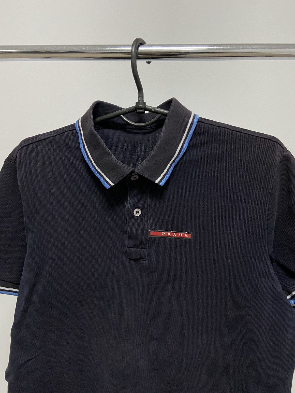 Prada Prada T Shirt Polo Luxury Red Ribbon Vintage Web Size US M / EU 48-50 / 2 - 2 Thumbnail