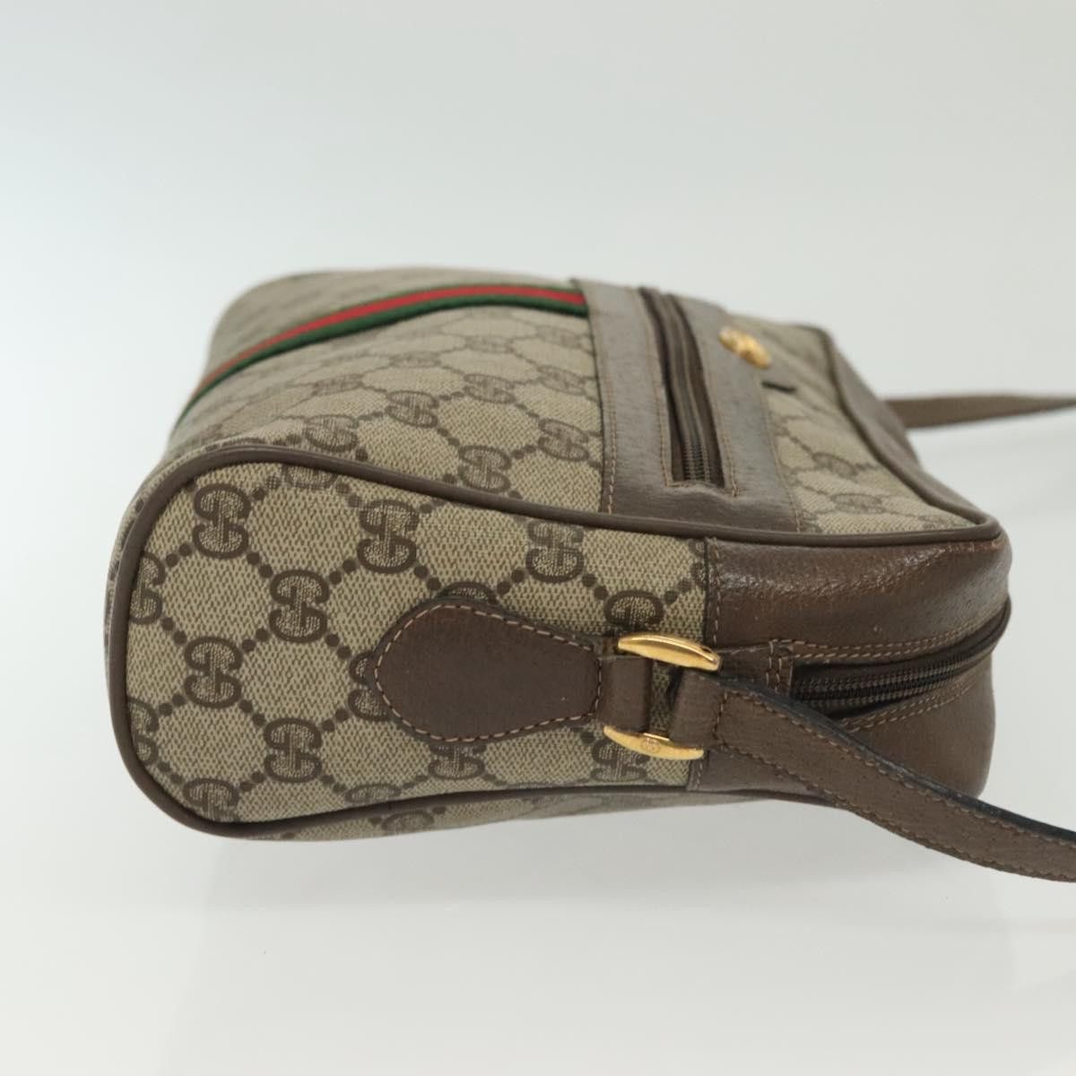 Gucci GUCCI GG Supreme Web Sherry Line Shoulder Bag Pvc Beige Size ONE SIZE - 4 Thumbnail