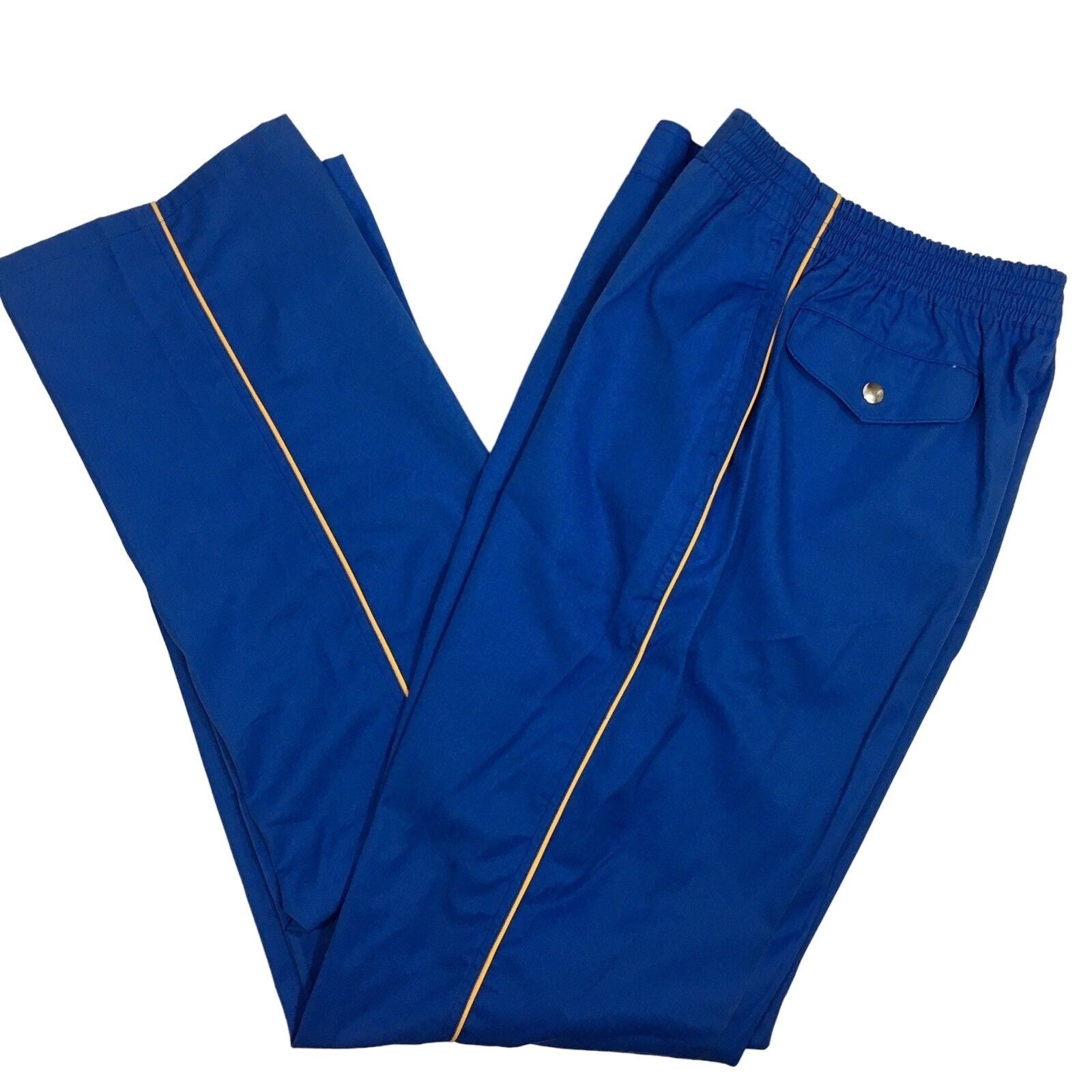 Other 2 pc Vtg Pierre Bonee Blue Gabardine Yellow Track Suit Size US M / EU 48-50 / 2 - 7 Thumbnail