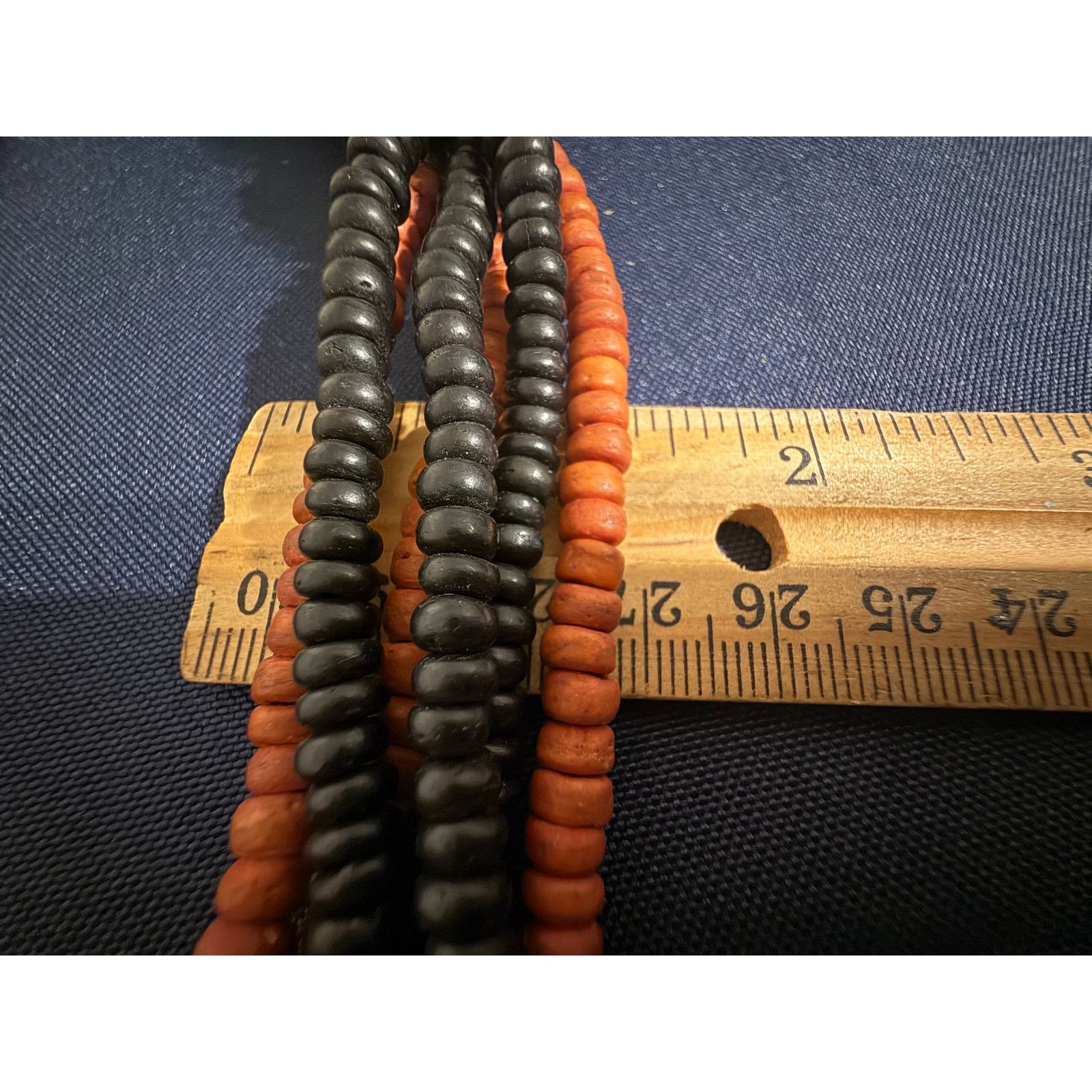 Other Vintage Multi Strand Wood Bead Statement Necklace 33” Size 26 - 4 Thumbnail